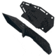 Takumitak Terminal Fixed Blade Knife, 4 in Blade , 3cr13, Black, TKF320