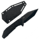Takumitak Terminal Fixed Blade Knife, 4 in Blade , 3cr13, Black, TKF320
