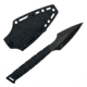 Takumitak Twisted Fixed Blade Knife, 4 in Blade , 3cr13, Black, TKF310