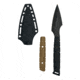 Takumitak Twisted Fixed Blade Knife, 4 in Blade , 3cr13, Black, TKF310