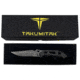 Takumitak Unhinged Fixed Blade Knife, 5in, D2, Drop Point Recurve, G10 Handle, Black Stonewash, TKF209SW