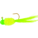 Team Crappie Slab Caller Jig, 1/32 oz, Chartreuse/Lime Parrot Head, 3/Pack, SD1D-711