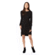 Tentree Azolla Waffle Knit Dress, Womens, Meteorite, Extra Small, FA18-WDAZO-BLK-XS