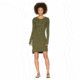 Tentree Azolla Waffle Knit Dress, Womens, Olive Night, Small, FA18-WDAZO-GRN-S