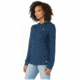 Tentree Cumulus Hooded Long Sleeve - Womens, Dark Denim Navy, Large, TCW1675-0248-L