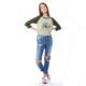 Tentree Fern Ten 3/4 Sleeve T-shirt, Womens, Desert Sage, 3XL, FA18-WLFRT-GRN-3XL