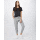 Tentree Leafy Mark Crewneck T-Shirt - Womens, Meteorite Black, Medium, TCW1344-0164-M