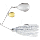 Terminator Pro Series Spinnerbait, Colorado/Colorado Blades, Gold/Nickel Blade Finish, Silver Shiner, 3/8oz, PSS38CC81GN