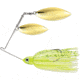 Terminator Pro Series Spinnerbait, Willow/Willow Blades, Gold/Gold Blade Finish, Dirty Chartreuse Shad, 3/8oz, PSS38WW115GG