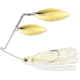 Terminator Pro Series Spinnerbait, Willow/Willow Blades, Gold/Gold Blade Finish, Pale Gold Shiner, 1/2oz, PSS12WW109GG