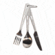 Terra Nova Titanium Cutlery Set, Silver, 50CU3SET