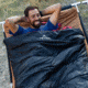 TETON Sports Celsius XXL 0 F Sleeping Bag, Left Zipper, Black/Red, 2XL, 101L