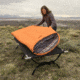 TETON Sports Outfitter XXL Camp Cot with Pivot Arm, Black, 2XL, 120A