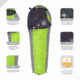TETON Sports TrailHead 20 F Mummy Sleeping Bag, Grey/Green, 1170G