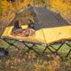 TETON Sports Universal XL Camp Cot with Pivot Arm, Black, Extra Large, 1082A