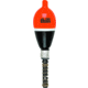 Thill Weighted Float w/UPC 3/4in Oval 5-1/2in Spring Black/Fluorescent Orange Top, UWF583