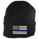 Thin Blue Line Flag Embroidered Beanie