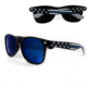 Sunglasses - Thin Blue Line American Flag, Wide Frame