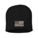 Thin Silver Line Embroidered Knit Cap - Mens, Black, BEANIE-8IN-TSL-BLACK