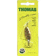 Thomas Fishing Lures E.P. Spinn In-Line Spinner, 1 5/8in, 1/5 oz, Gold, R334G
