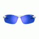 Tifosi Optics Seek FC Sunglasses, Metallic Silver Frame, Smoke Blue Lenses, 190400677
