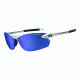 Tifosi Optics Seek FC Sunglasses, Metallic Silver Frame, Smoke Blue Lenses, 190400677
