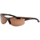 Timberland TB7069 Sunglasses w/ Cutout Detail, Metallic Dark Brown Frame &amp; Solid Brown Lens TB70690048E