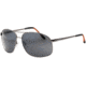 Timberland TB7073 Sunglasses, Shiny Dark Gunmetal Frame &amp; Blue w/ Light Flash Lens TB70730008X
