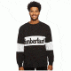 Timberland Men's Warner River Long Sleeve Retro Oversized Tee, Black, S, TB0A1MBW001-S