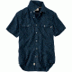 Timberland Mill River Linen Cargo Short Sleeve Shirt - Men's-Dark Sapphire-Large