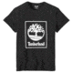 Timberland Short Sleeve Seasonal Logo Tee - Men's, Black, Small, TB0A1N8Y001-BLK-S