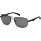 Timberland TB9136 Sunglasses - Matte Black Frame Color, Green Polarized Lens Color