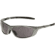 Timberland TB7055 Plastic Wrap Sunglasses w/ Rubber Temple Tip, Pearl Silver Frame &amp; Solid Smoke Lens TB70550010A 