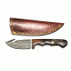 Titan Damascus Skinning Gut Hook, Hunting Knife by Titan TD-176, 4in TD-176