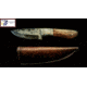 Titan Damascus Steel Fixed Knife 7in TD-094, TDK-94