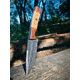 EDEMO Titan Damascus Steel Fixed Knife 8.6in, TD-087, EDEMO1