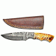 Titan Damascus Steel Fixed Knife 8.6in TD-092, TDK-92