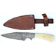Titan Damascus Steel Hunting 9.5in Knife Camel Bone Handle TD-017, TDK-17