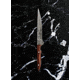 Titan International Knives Damascus Custom Handmade Full Tang Rosewood Handle Steel Hunting Knife, 8 inch, TDK-220