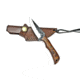 Titan International Knives E3 Carbon 1080 Neck Knife With Forged Scales, Mini Old Timer - Mini Sharp Finger - Rosewood Grip, 3.1in Blade, 6in Overall TC-003