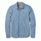 Toad&amp;Co Cutler Mens Long Sleeve Slim Shirt, Bright Indigo, Large T2252801-402-L