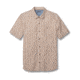 Toad&amp;Co Fletch Print Men's Short Sleeve Shirt, Salt Birdseye Print, Large T2222501-106-L