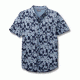 Toad&amp;Co Mattock Men's Short Sleeve Slim Shirt, Indigo Flower Print, Large T2222805-910-L