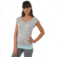Toad&amp;Co Slubstripe Cap Tee - Women's-Egret Stripe-X-Small