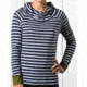 Toad&amp;Co Stripe Out Boat Twist Tee - Women's-Blue Velvet Stripe-X-Small