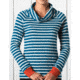 Toad&amp;Co Stripe Out Boat Twist Tee - Women's-Moroccan Blue Stripe-X-Small