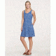 Toad&amp;Co Sunkissed Cutout Dress, Blueberry Batik Floral Print, Large T1792801-425-L