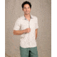 Toad&amp;Co Taj Hemp Short Sleeve Shirt Slim - Mens, Oatmeal Chambray, Extra Large, T2002905-223-XL