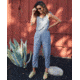 Toad&amp;Co Tara Hemp Sleeveless Jumpsuit - Womens, Blue Chambray, Extra Large, T1442905-934-XL