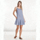 Toad&amp;Co Windsong Strappy Dress, Blueberry Diamond Print, Large T1792802-427-L